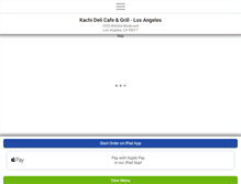 Tablet Screenshot of kachidelicafegrill.com